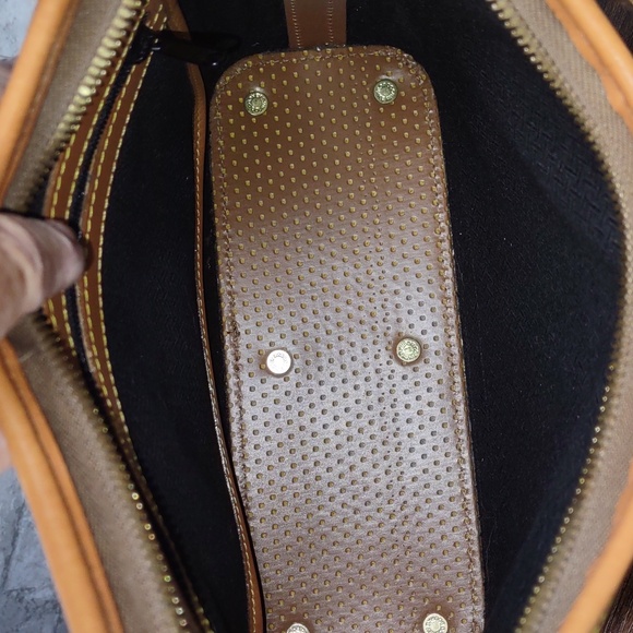 Vintage Dooney & Bourke Cabrio Perforated Leather Hobo Bag - Picture 9 of 14